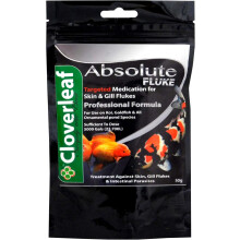 (50g) Cloverleaf Absolute Fluke 50g 100g Parasite Treatment Skin Gill Flukes Pond Fish