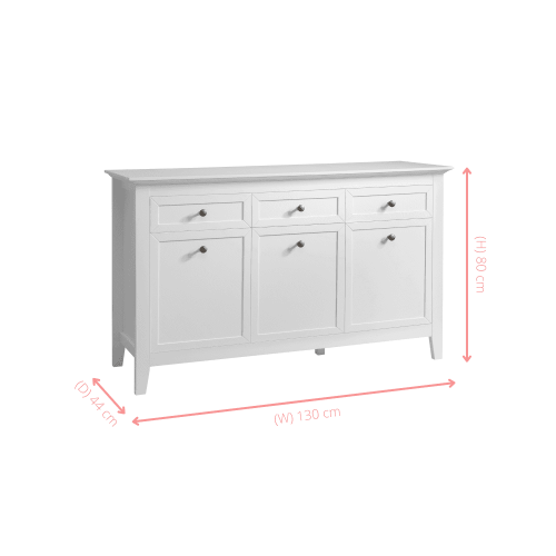 Noa and Nani Karlstad Sideboard with Drawers in Classic White 1