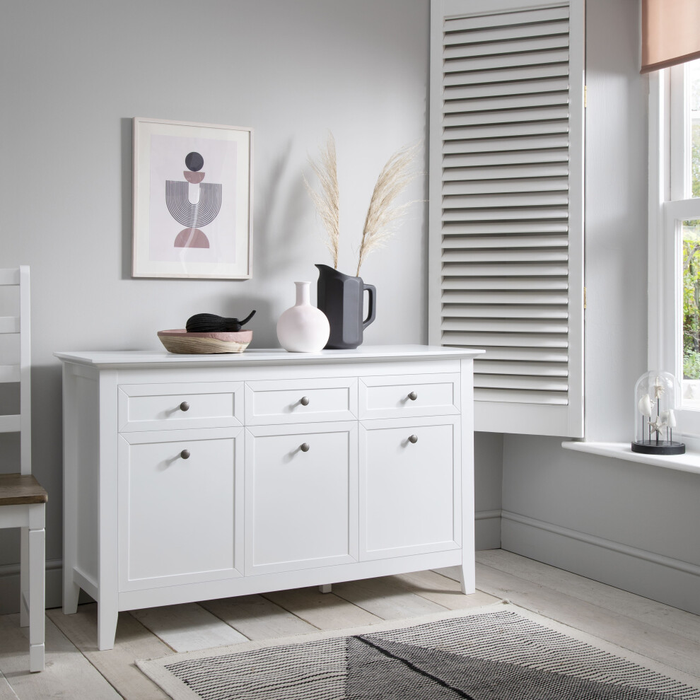 Noa And Nani Karlstad Sideboard With Drawers In Classic White