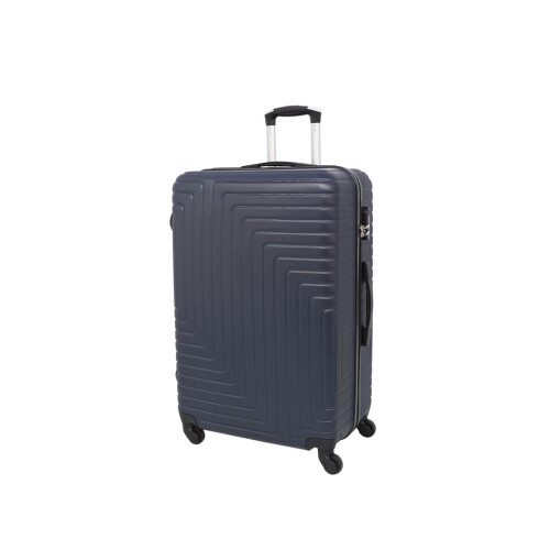(Dark Blue) 3 Pcs Suitcase Set ABS Hard Shell 4 Wheel Trolley 2