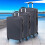 (Silver White) 3 Pcs Suitcase Set ABS Hard Shell 4 Wheel Trolley 1
