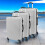 (Silver White) 3 Pcs Suitcase Set ABS Hard Shell 4 Wheel Trolley 5