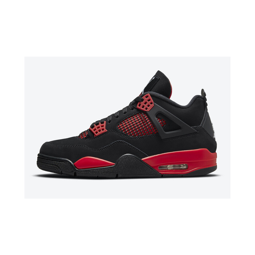 (EUR SIZE 36) Air Jordan 4 Red Thunder Unisex Shoes Size 36-47