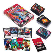 Mattel Games UNO Ultimate Marvel con 4 Mazzi Personaggio, 4 Carte Foil Collezionabili & Regole Speciali, 2-4 Giocatori, Prima Edizione