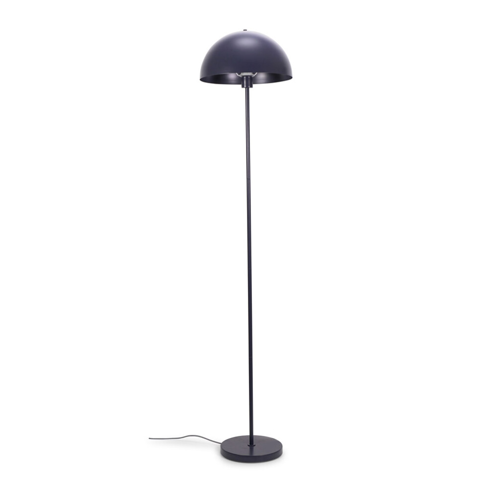 ValueLights Stassi Dark Navy Mushroom Dome Metal Floor Lamp Light