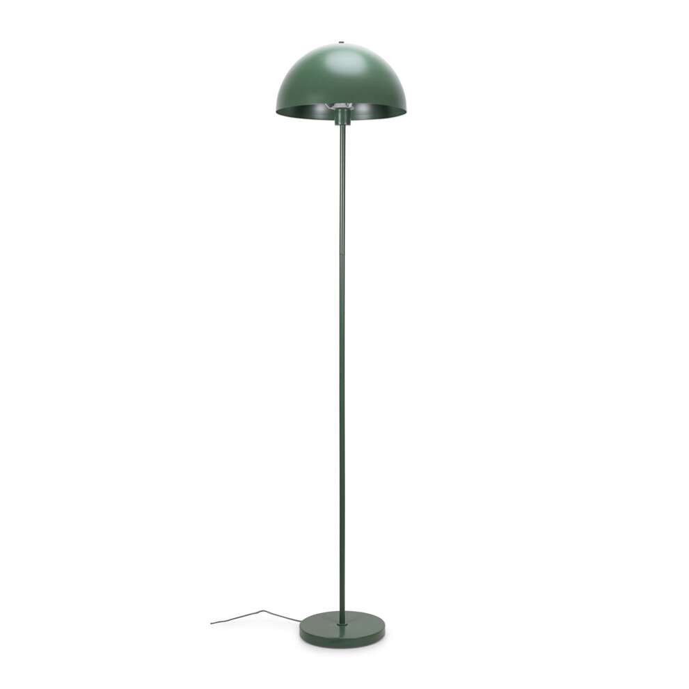 ValueLights Stassi Forest Green Mushroom Dome Metal Floor Lamp Light