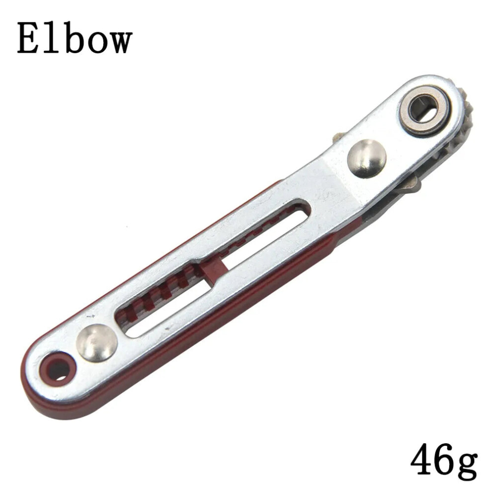 (Red Elbow, 6.35Mm) Multifunctional Bidirectional Ratchet Screwdriver 3596719599418