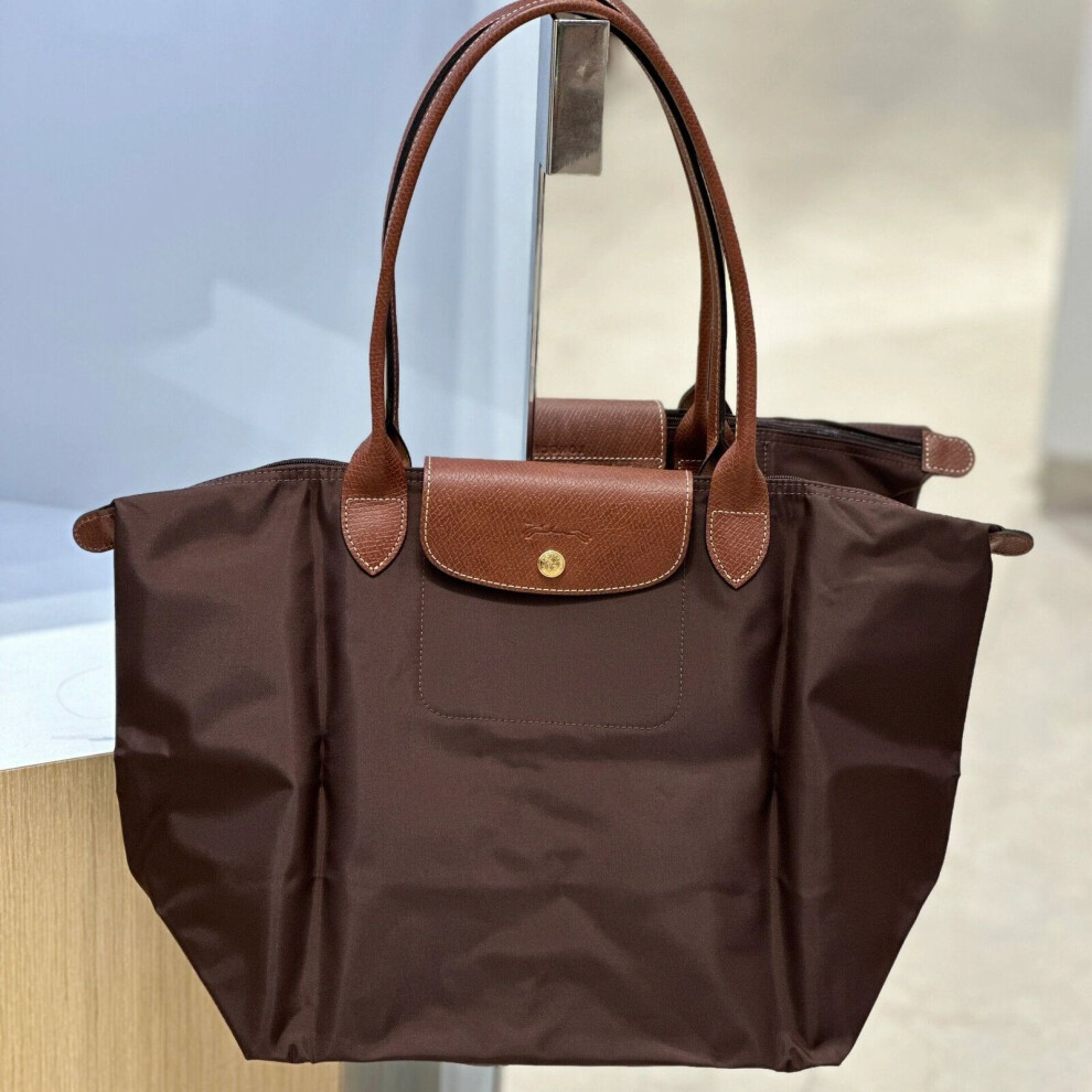 (Brown, S(28*20cm)) Longchamp Le Pliage Tote Bag Travel Classic Bag Nylon Folding Handbag Fashion