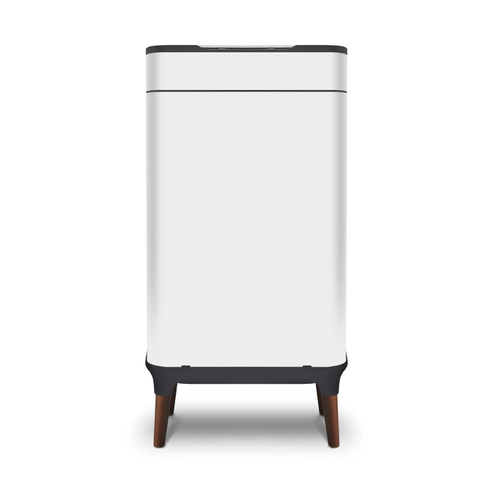 Tower Ozone Sensor Bin With Legs, 65L, Hands Free Opening, Carbon Filter, White T938022wht