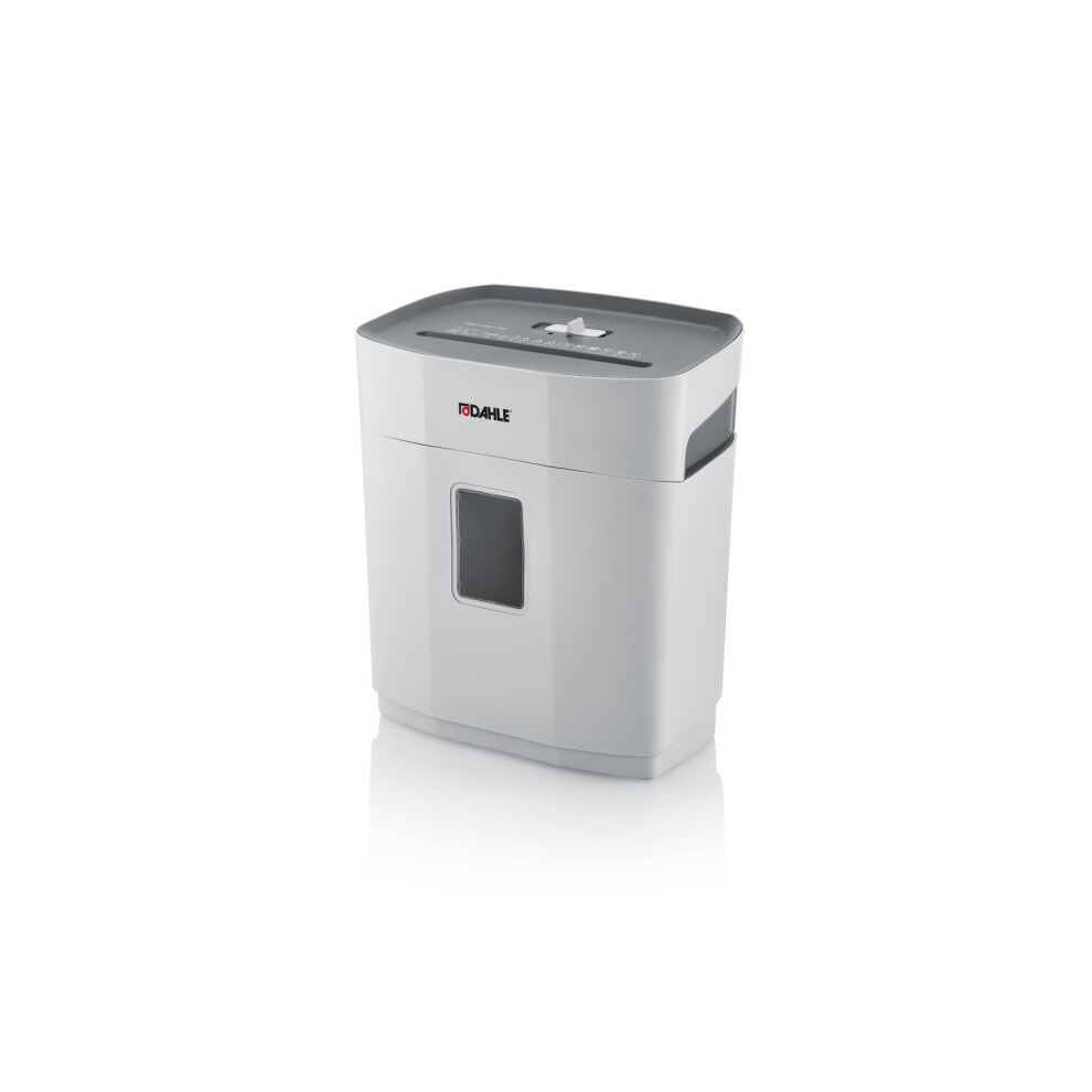 Dahle PaperSAFE Model 100 12 Litre P4 Paper Shredder (5 Sheets, Oil Free, Jam Protection, Cross-Cut for Home & Office) Grey