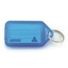 Kevron 56x30mm Keytags Blue Display Pack of 100