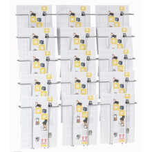 Twinco A4 15-Compartment Wall Mount Literature Holder - 78x71x7.5 cm, 26 mm Depth, Ideal for Leaflets, Catalogues & Brochures