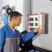 Tarifold A4 Wall Display System with 10 Assorted Pockets