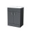 NES Home Nes Home 600mm Floorstanding Basin Vanity Cabinet Bathroom Anthracite 7