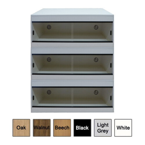 Repti-Life (Black) Repti-Luxe stack of 3 - 60x24x24 5ft Vivarium