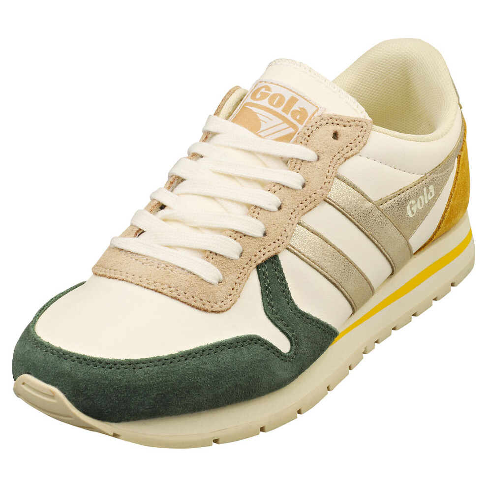 Gola (4) Daytona Quadrant Womens Fashion Trainers In Off Multicolour White