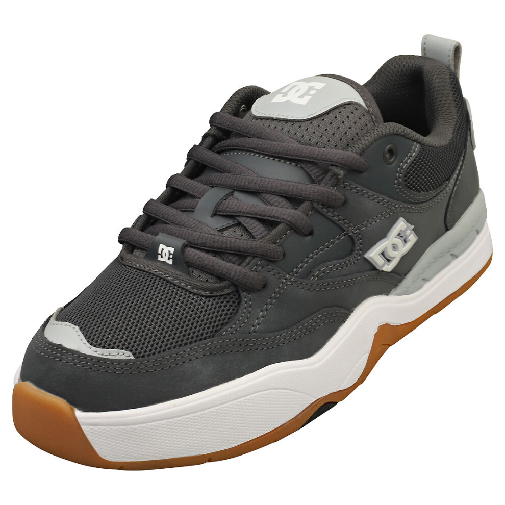 (7) DC Shoes Ascend Mens Skate Trainers in Dark Grey White