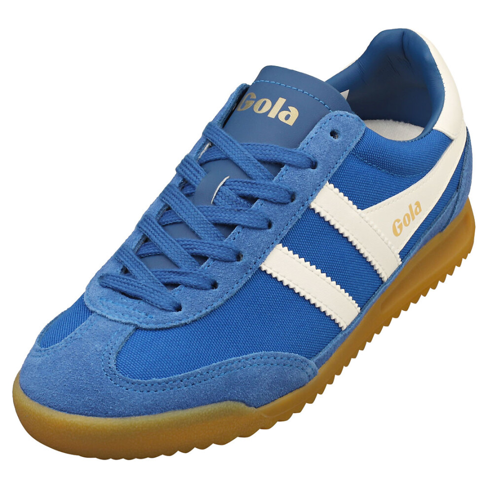 (3) Gola Tornado Womens Fashion Trainers in Saphire Off White