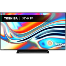 Toshiba UF3F 55 Inch Fire 4K HDR TV, TRU Picture Engine, HDR10, Dolby Vision & Atmos, Sound by Onkyo, DTS Virtual X, Alexa Voice Remote