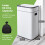Tower Tower Ozone Sensor Bin, 60L, Hands Free Opening, Carbon Filter, White T938023WHT 4