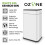 Tower Tower Ozone Sensor Bin, 60L, Hands Free Opening, Carbon Filter, White T938023WHT 3