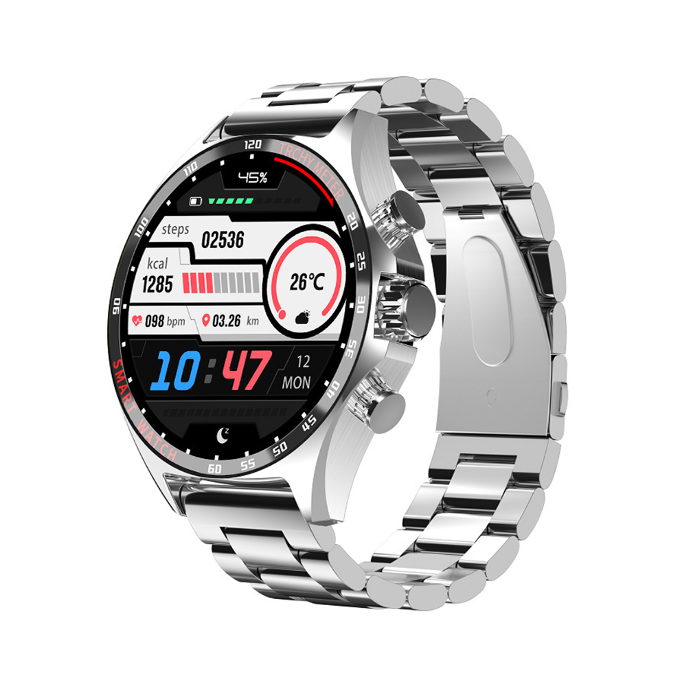 Chronus Smartwatch With Bluetooth Calling, Health Tracking, Sos Feature, And Music Playback(Silver) Silver 6976918004864