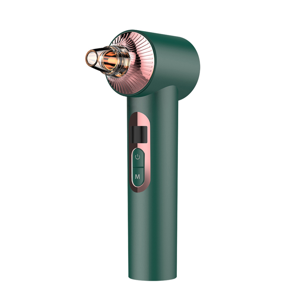 Chronus 4-In-1 Pore Cleaner Vacuum: Rechargeable Blackhead Remover Hot/Cold Compress, Light Therapy(Green)