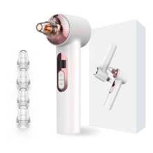 Chronus 4-in-1 Pore Cleaner Vacuum: Rechargeable Blackhead Remover , Hot/Cold Compress, Light Therapy(pink)