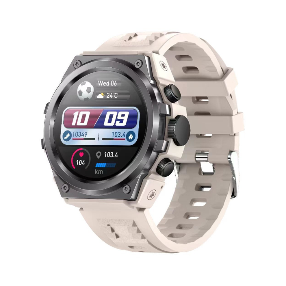 Chronus Smartwatch With Five Buttons, Blood Oxygen Monitoring, Ip68 Waterproof Rating, Bluetooth Calling, And 400Mah Battery(Grey) Grey 6976918004734