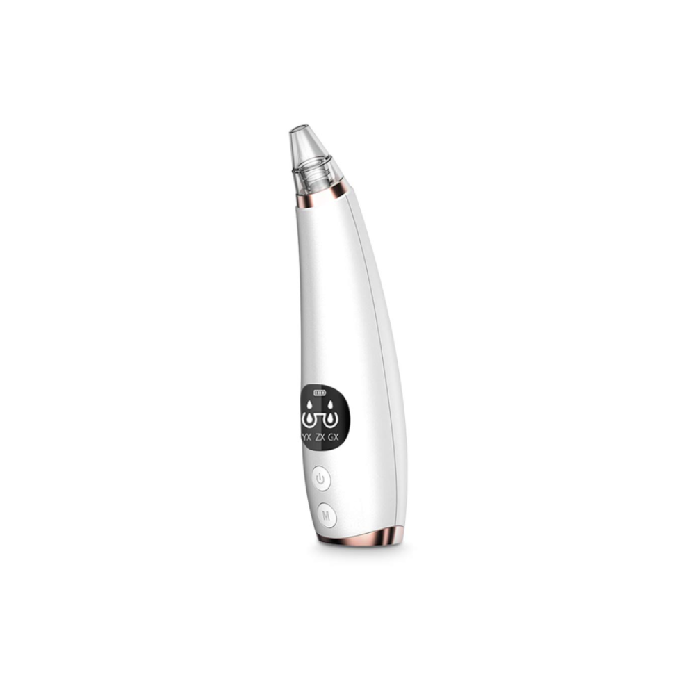 Chronus Pore Vacuum Cleaner Blackhead Remover Upgraded Version Strong Suction Rechargeable Blackhead Remover Usb Rechargeable Unisex(White)