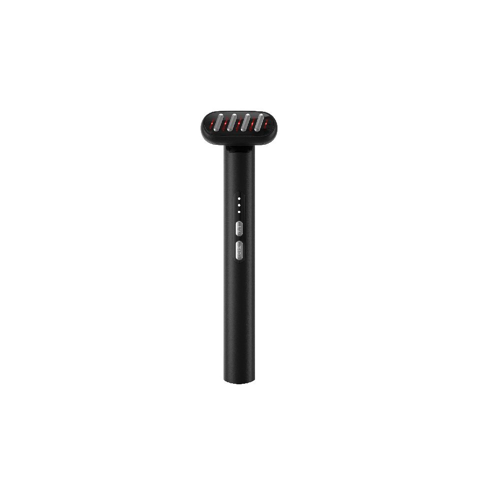Chronus Red/Light/Black 7 In 1 Facial Anti-Wrinkle Massager, Therapy Device With Heat Therapy, Micro Current, Led Beauty Wand(Black)