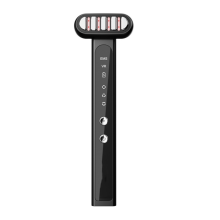 4-in-1 Red Light Therapy Wand-Facial & Neck Massager for Wrinkles, Dark Spots, Redness, and Skin Texture(black)