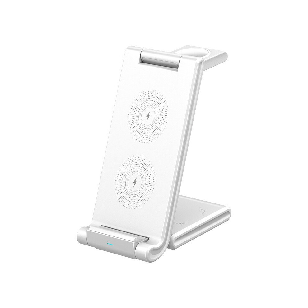 Chronus 3 In 1 Wireless Charger For Smartphones, Earphones, Smartwatches - Qi Wireless Charging Station For Apple - 15W Foldable Phone Charger 6976918005540
