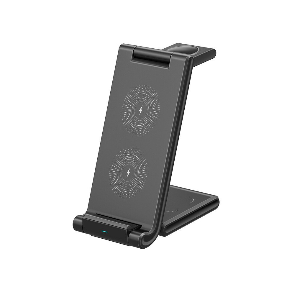 Chronus 3 In 1 Wireless Charger For Smartphones, Earphones, Smartwatches - Qi Wireless Charging Station For Apple - 15W Foldable Phone Charger 6976918005533