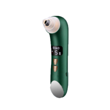 Blackhead Remover Vacuum Cleaner with LED Display, 3 Heat Modes, 5 Suction Levels, USB Rechargeable, Suitable for Women and Men(green)