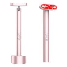 Red Light Therapy Wand for Face and Neck, 7 Colors LED Facial Light Therapy Face Eye Beauty Tool at Home(pink)