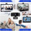 Webcam de Mesa com Microfone Câmera de Computador Webcam Usb Hd 1080P Compatível com Zoom/Skype/Teams/Webex Preto 3
