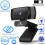 Webcam de Mesa com Microfone Câmera de Computador Webcam Usb Hd 1080P Compatível com Zoom/Skype/Teams/Webex Preto 2