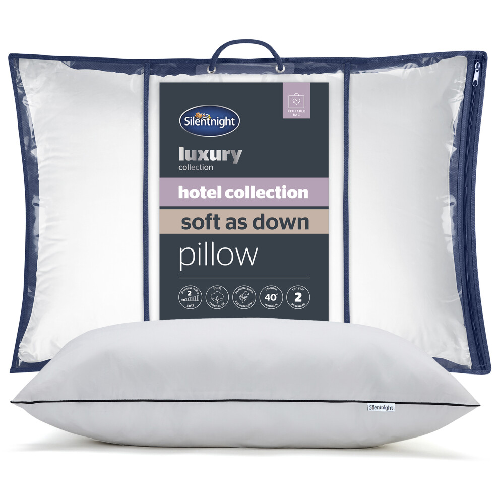 Silentnight Hotel Collection Soft As Down Pillow Medium Support