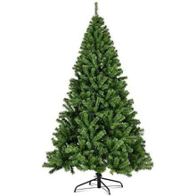 8FT Classic Artificial Christmas Tree Metal Stand | Realistic Green
