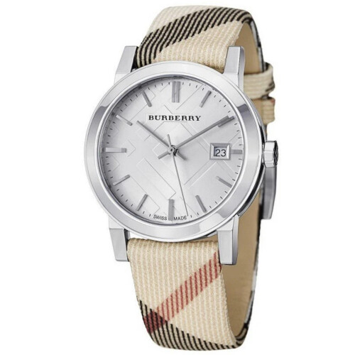 Burberry BURBERRY BU9113 WOMEN'S WATCH MULTICOLOR STRAP SILVER DIAL SILVER CASE 2