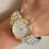 Burberry BURBERRY BU9115 WOMENS WATCH SILVER GOLD STRAP SILVER DIAL SILVER CASE 9