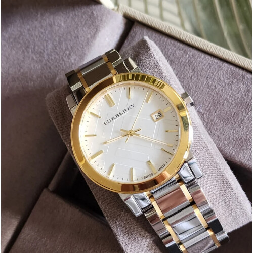 Burberry BURBERRY BU9115 WOMENS WATCH SILVER GOLD STRAP SILVER DIAL SILVER CASE