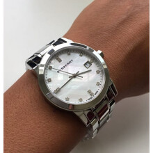 BURBERRY BU9125 WOMEN'S WATCH SILVER BRACELET SILVER DIAL SILVER CASE