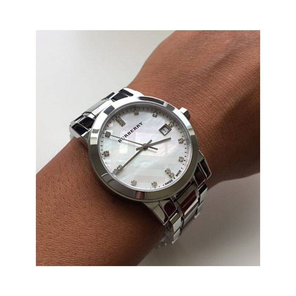 BURBERRY BU9125 WOMEN'S WATCH SILVER BRACELET SILVER DIAL SILVER CASE