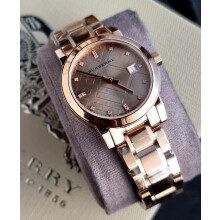 BURBERRY BU9126 WOMEN'S WATCH ROSE GOLD STRAP ROSE GOLD DIAL