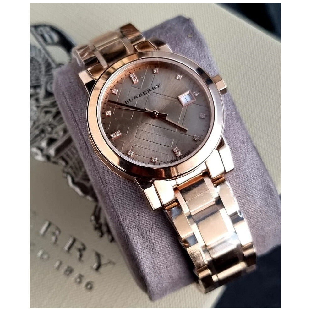 BURBERRY BU9126 WOMEN'S WATCH ROSE GOLD STRAP ROSE GOLD DIAL