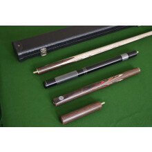 Handmade 3/4 Piece 57" Ash Snooker/Pool Cue Set with Extensions