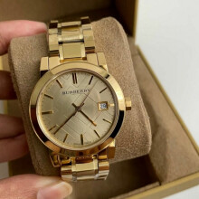BURBERRY BU9134 WOMEN'S WATCH GOLD BRACELET GOLD DIAL GOLD CASE