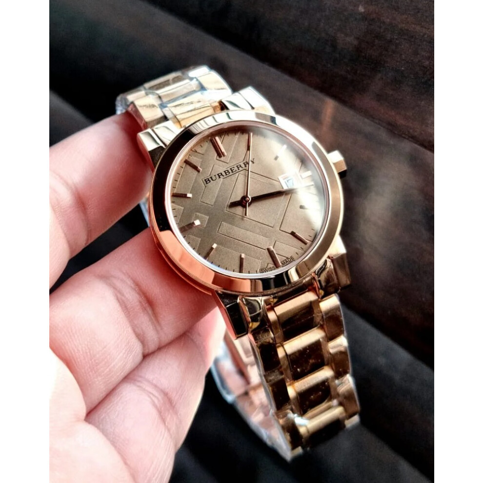 BURBERRY BU9135 WOMEN'S WATCH ROSE GOLD BRACELET ROSE GOLD DIAL